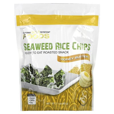 California Gold Nutrition, Kelp Rice Chips, Honey Butter, 2.1 oz (60 g)