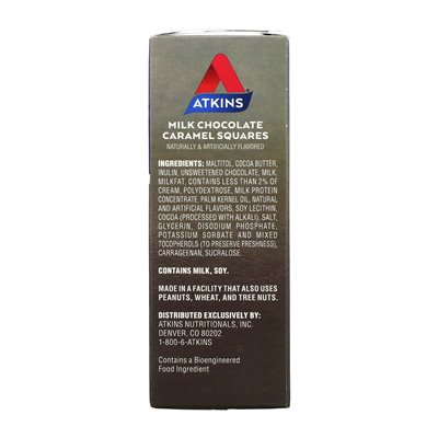 Atkins, Leckerbissen, Schokoladen-Karamell-Milch, 15 Stücke, 0,41 oz (11,5 g)