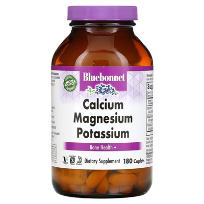 Bluebonnet Nutrition, Calcium, Magnesium, Kalium, 180 Kapseln