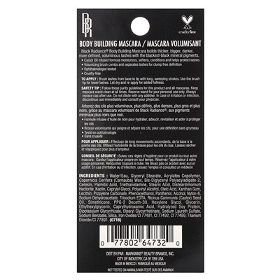 Black Radiance, Mascara Body Building, CA6435A Black, 0,27 Fl Oz (8 ml)