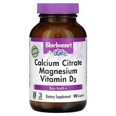 Bluebonnet Nutrition, Calcium Citrate Vitamin Magnesium D3, 90 Caplets