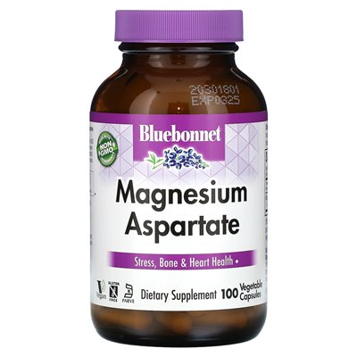 Bluebonnet Nutrition, Magnesiumaspartat, 100 Gemüsekapseln