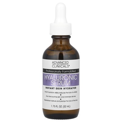 Zaawansowane kliniki, surowica hialuronowa, 1,75 Fl Oz (52 ml)
