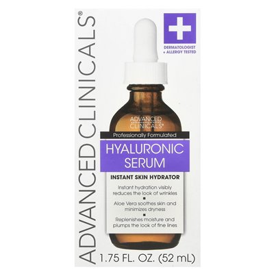 Zaawansowane kliniki, surowica hialuronowa, 1,75 Fl Oz (52 ml)