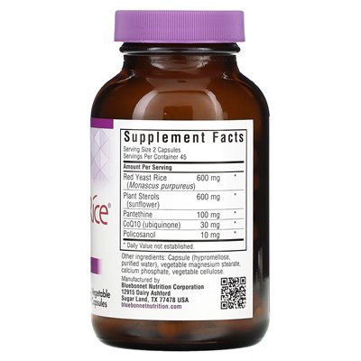 Bluebonnet Nutrition, Cholesterin, 90 vegetarische Kapseln