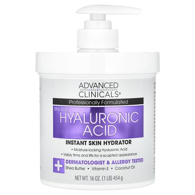 Advanced Clinics, Hyaluronsäure, sofortiger Hauthydrator, 16 oz (454 g)
