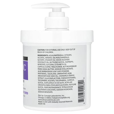 Advanced Clinics, Hyaluronsäure, sofortiger Hauthydrator, 16 oz (454 g)