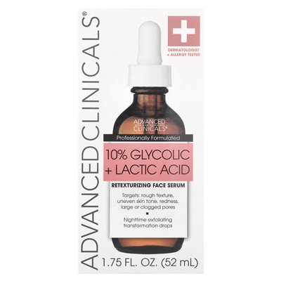 Zaawansowane kliniki, 10% surowicy glikolowe + kwas mlekowy, 1,75 Fl Oz (52 ml) Zaawansowane kliniki, 10% surowicy glikolowe + kwas mlekowy, 1,75 Fl Oz (52 ml)
