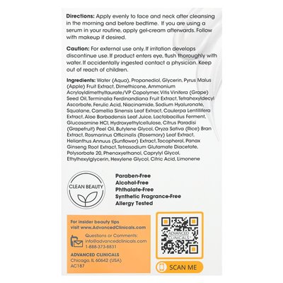 Zaawansowane kliniki, witamina C, krew z żelem rozjaśniającym, 2 Fl Oz (59 ml) Zaawansowane kliniki, witamina C, krew z żelem rozjaśniającym, 2 Fl Oz (59 ml)