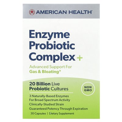 American Health, Enzymatischer Probiotikakomplex, 30 Kapseln