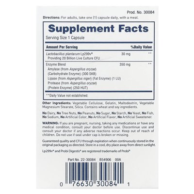 American Health, Enzymatischer Probiotikakomplex, 30 Kapseln