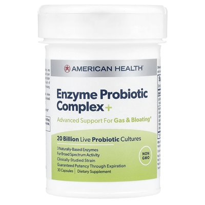 American Health, Enzymatischer Probiotikakomplex, 30 Kapseln