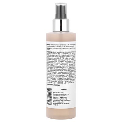 Advanced Clinicals, C-Glow Toneer, witamina C + kwas ferulowy, 8 Fl Oz (237 ml)