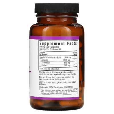 Bluebonnet Nutrition, BCAAS 4:1:1 Ratio, 120 Veggie Capsules