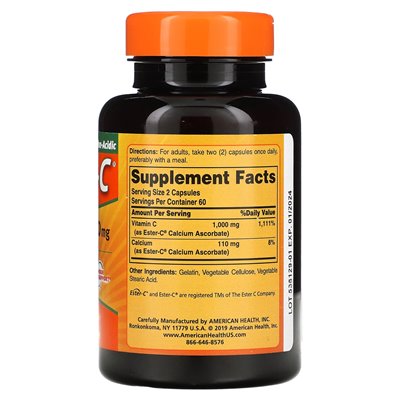 American Health, Ester-C, 500mg, 120 capsules