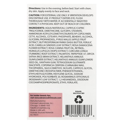 Zaawansowane kliniki, kapsułkowane retinol, zmarszczki kremowe, 2,5 fl oz (74 ml) Zaawansowane kliniki, kapsułkowane retinol, zmarszczki kremowe, 2,5 fl oz (74 ml)