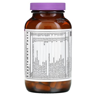 Bluebonnet Nutrition, Multione, pojedynczy codziennie wielokrotna, bez żelaza, 120 kapsułek warzywnych