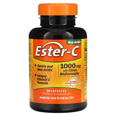 American Health, Ester-C mit Zitrus-Bioflavonoiden, 1000 mg, 90 Kapseln