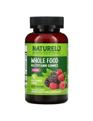 NATURELO, Multi-ingredient Gummies with Whole Foods for Children, Berry, 90 Gummies NATURELO, Multi-ingredient Gummies with Whole Foods for Children, Berry, 90 Gummies