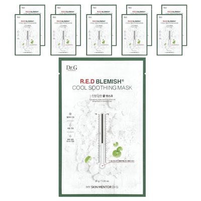 Dr. G., RED Blemish, Cool Soothing Beauty Mask, 10 masks, 1.05 oz (30 g) each Dr. G., RED Blemish, Cool Soothing Beauty Mask, 10 masks, 1.05 oz (30 g) each