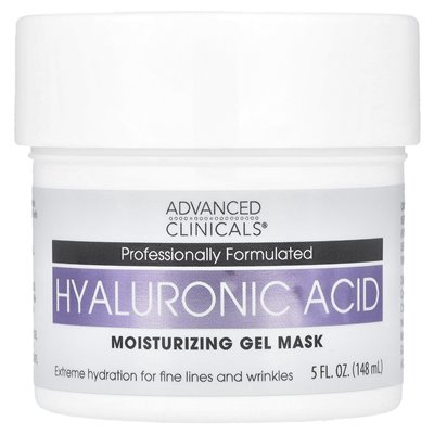 Advanced Clinics, Hyaluronsäure, feuchtigkeitsspendende Schönheitsgelmaske, 5 fl oz (148 ml)