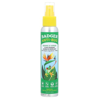 Badger, Anti-Bug Shake & Spray, 4 Fl Oz (118,3 ml) Badger, Anti-Bug Shake & Spray, 4 Fl Oz (118,3 ml)