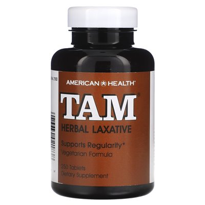 American Health, Tam, Herbal Free, 250 Tablets