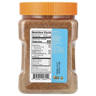 Betterbody Foods, Organic Palm Sugar, 24 oz (680 g)