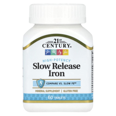21st century, slow iron, high strength, 60 tablets