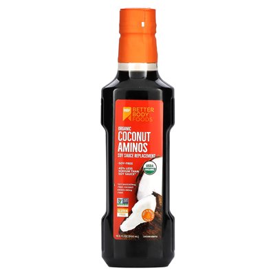 Betterbody Foods, Organiczne amino kokosowe, wymiana sosu sojowego, 16,9 fl oz (500 ml) Betterbody Foods, Organiczne amino kokosowe, wymiana sosu sojowego, 16,9 fl oz (500 ml)