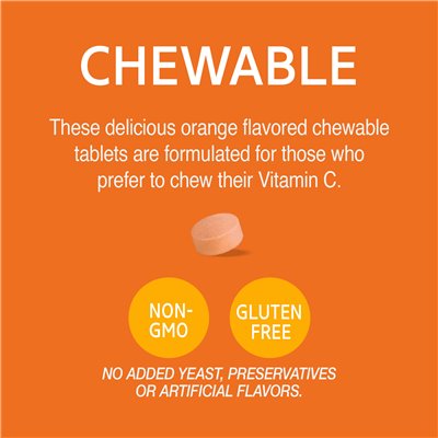21st Century, Kautabletten C, Orangengeschmack, 500 mg, 110 Tabletten