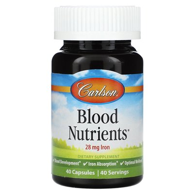 Carlson, Blood Nutsess, 40 Capsules