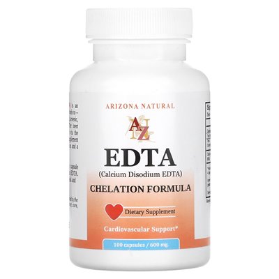 Arizona Natural, Edta, 600mg, 100capsules