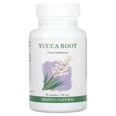 Arizona Natural, Yucca-Wurzel, 500 mg, 90 Kapseln