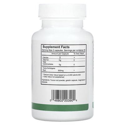 Arizona Natural, Yucca Root, 500 mg, 90 kapsułek