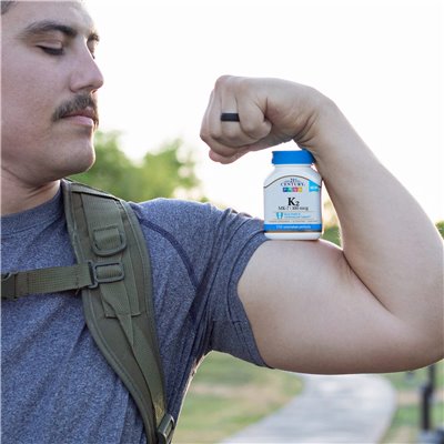 21st Century, K2, MK-7, 100 McG, 110 vegetarische Kapseln