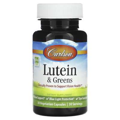Carlson, Lutein & Greens, 30 vegetarische Kapseln