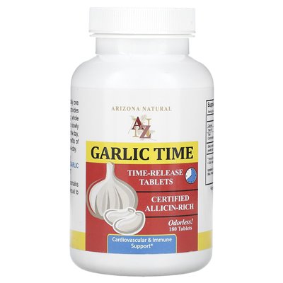Arizona Natural, Garlic Time, 180 tabletek Arizona Natural, Garlic Time, 180 tabletek