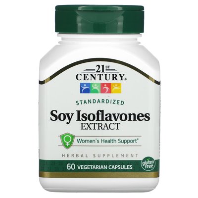 21st Century, standardisierter Soja-Isoflavon-Extrakt, 60 vegetarische Kapseln