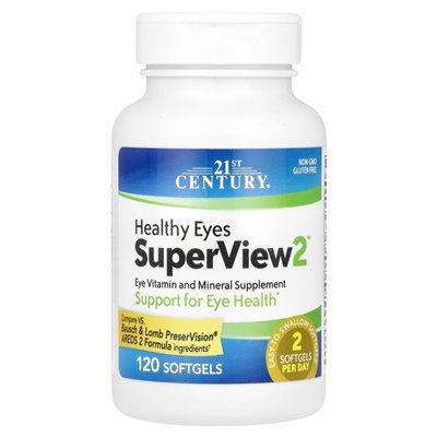 21st Century, Healthy Eyes Superiew2 ™, 120 miękkich