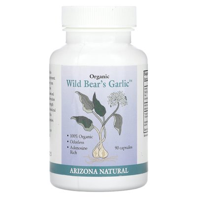 Arizona Natural, Organic Wild Bear's Garlic, 90 Capsules