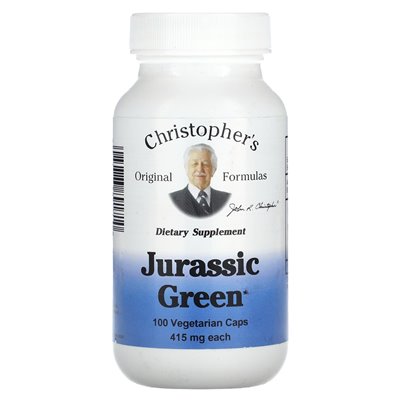 Christopher's Original Formulas, Jurassic Green, 415 mg, 100 Vegetarian Caps Christopher's Original Formulas, Jurassic Green, 415 mg, 100 Vegetarian Caps