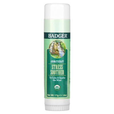 Badger, aromaterapia, stres soother, Tangerine &amp Rosemary, 0,6 uncji (17 g)