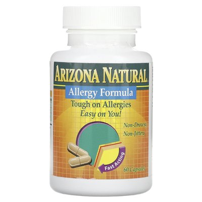 Arizona Natural, Formuła alergii, 60 kapsułek