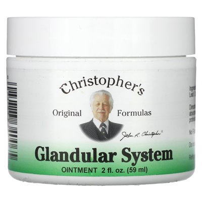 Oryginalne formuły Christophera, maść układu gruczołowego, 2 Fl Oz (59 ml)