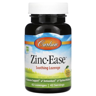 Carlson Beruhigende Zinkbürste, Natürliche Zitrone, 42 Tabletten