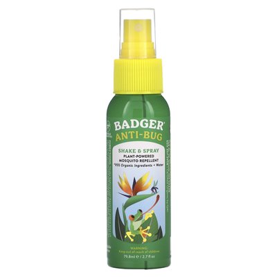 Badger Company, Anti-Bug, Shake & Spray, 2.7 uncji (79.8 ml)