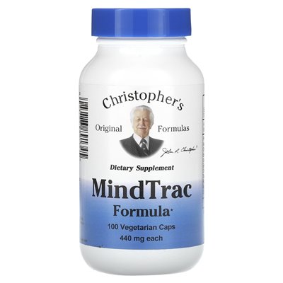 Christopher's Original Formulas, MindTrac Formula, 440 mg, 100 Vegetarian Caps