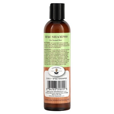 Oryginalne formuły Christophera, szampon BF i C na normalne włosy, 8 fl oz (236 ml) Oryginalne formuły Christophera, szampon BF i C na normalne włosy, 8 fl oz (236 ml)