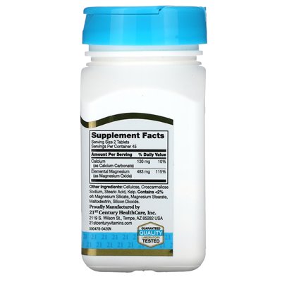 21st Century, MGO-400, 90 tablets
